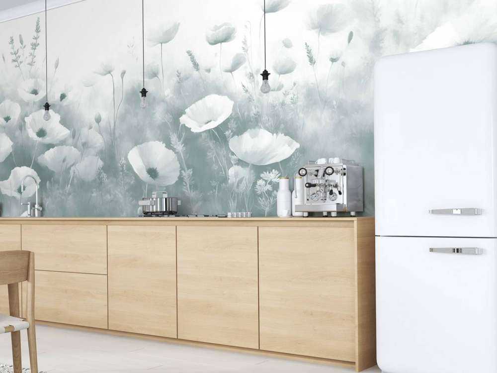 Danse de fleurs sauvages - vert foncé