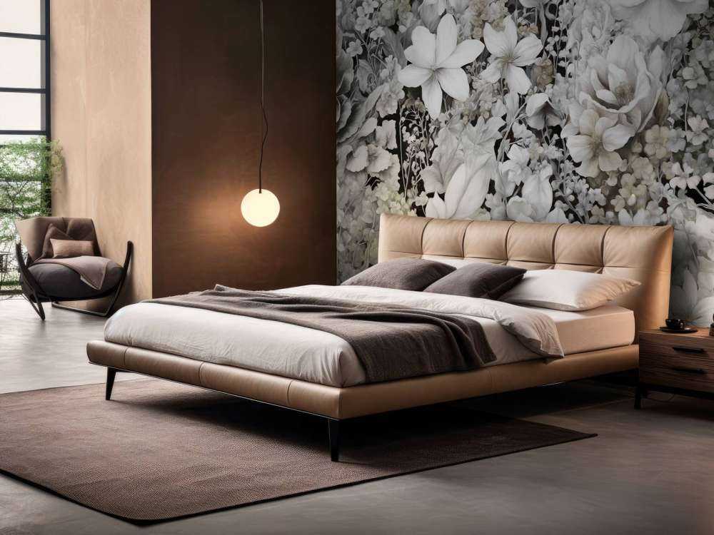 Festival de fleurs sans couture - gris