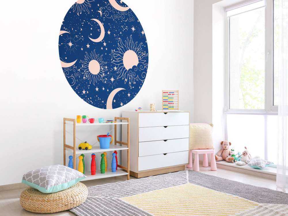Ciel mystique du soleil et de la lune