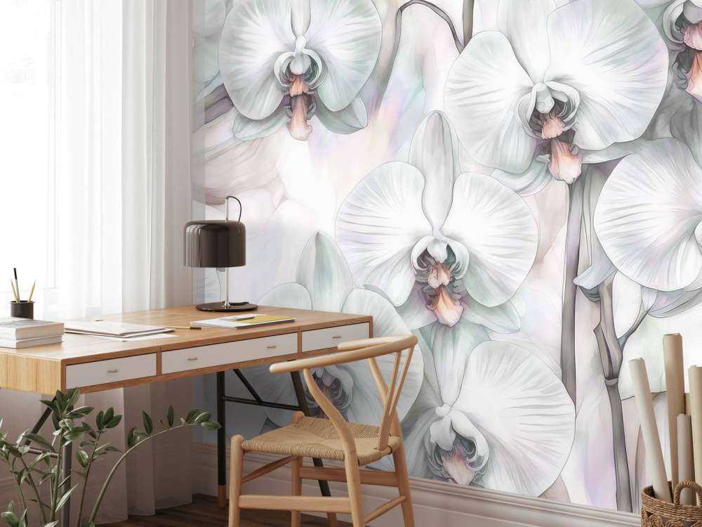 Paradise des Orchidées Vert Foncé