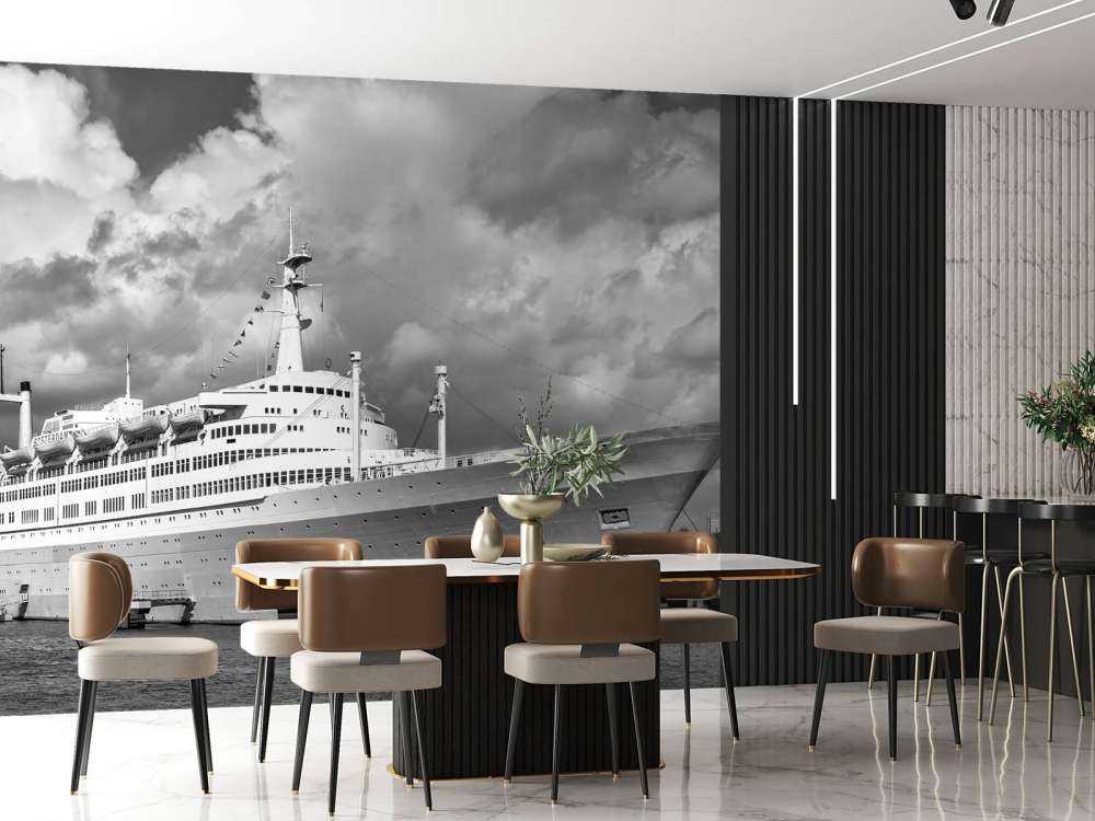 Classique océan intemporel en noir et blanc