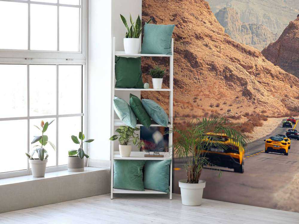 Supercars à travers le désert