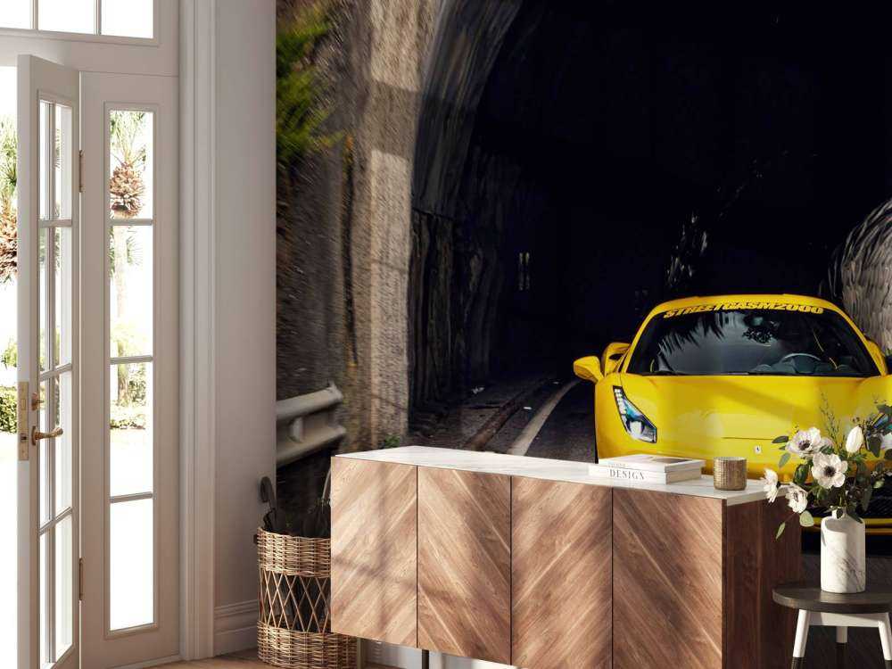 Ferrari 488 GTB sur route de montagne