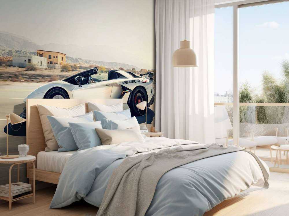 Lamborghini Aventador Roadster dans le désert