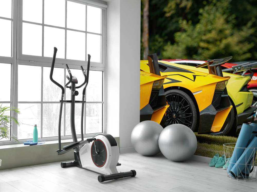 Collection de supercars dans la nature