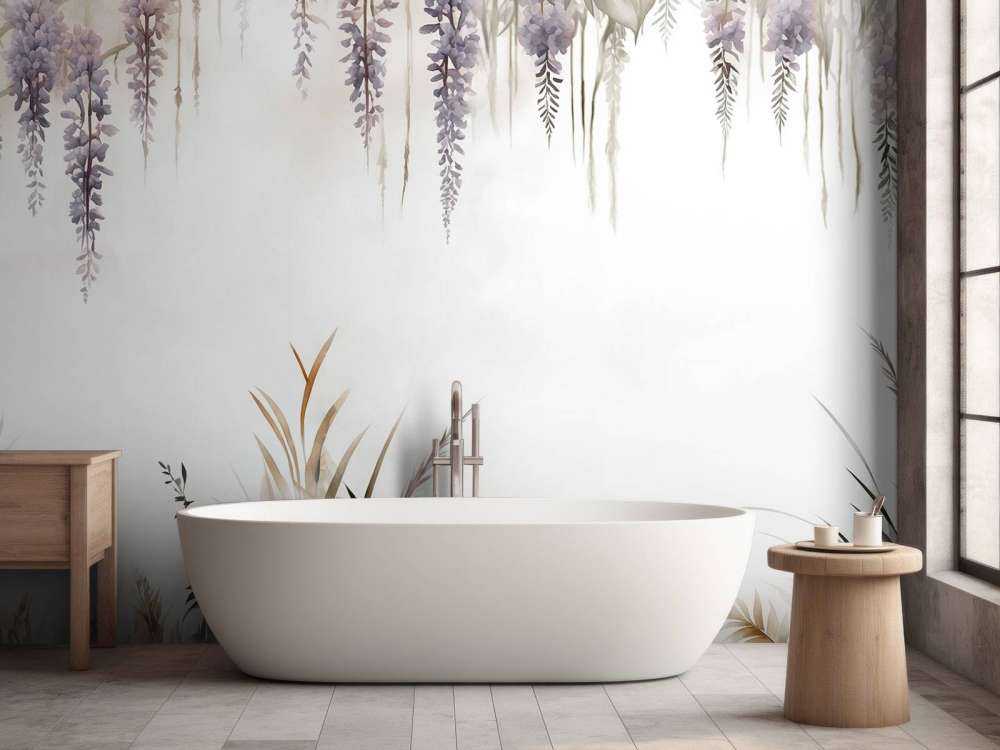 Glycine et Graminées Beige