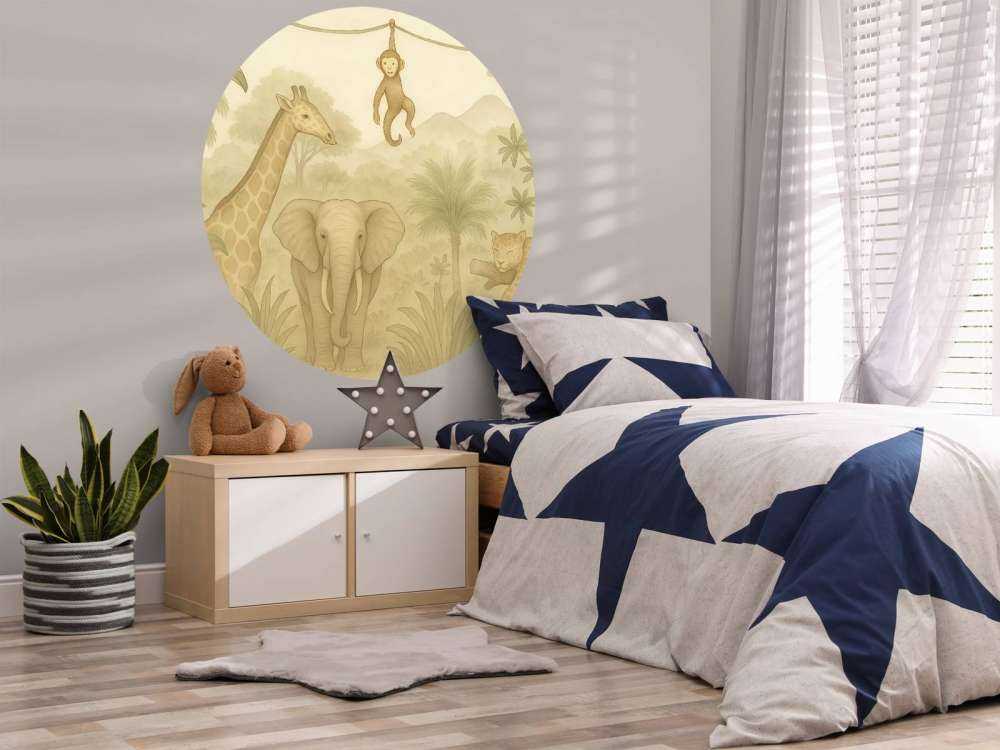 Amis de la jungle en sépia