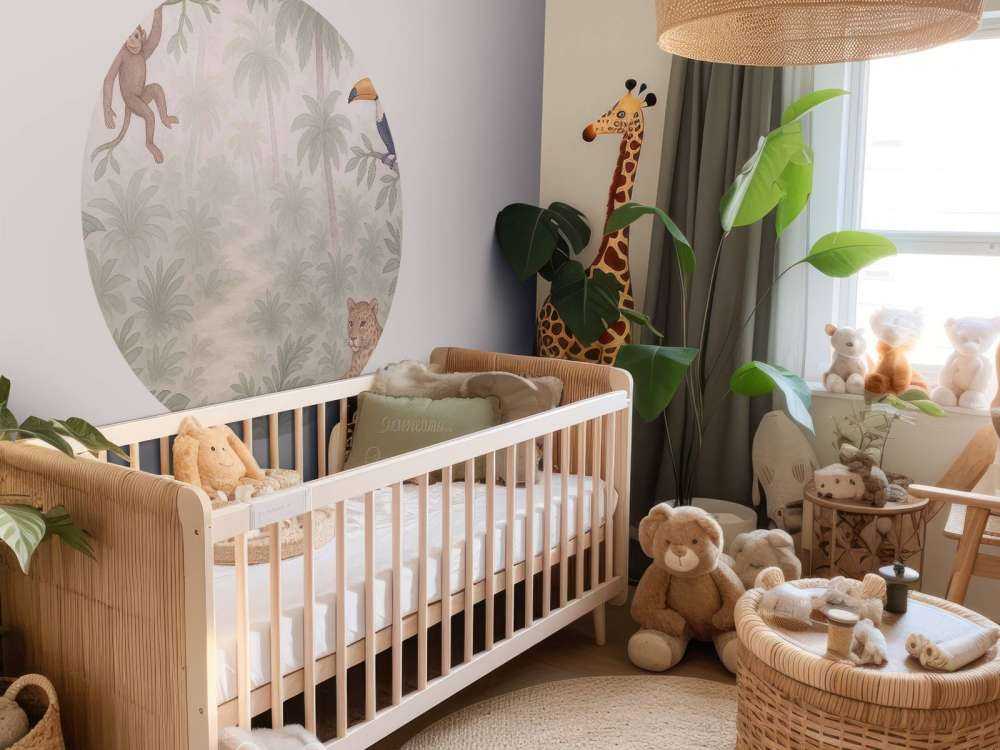 Amis de la jungle dans la brume du matin.