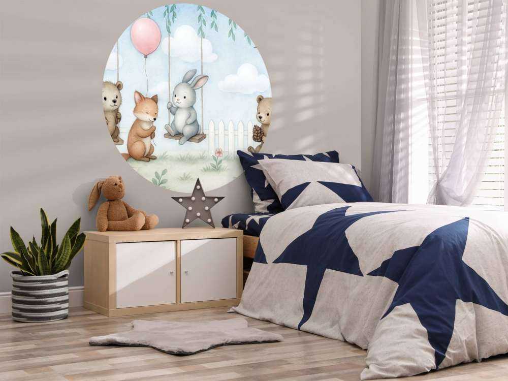 Amis des bois dans le jardin de printemps