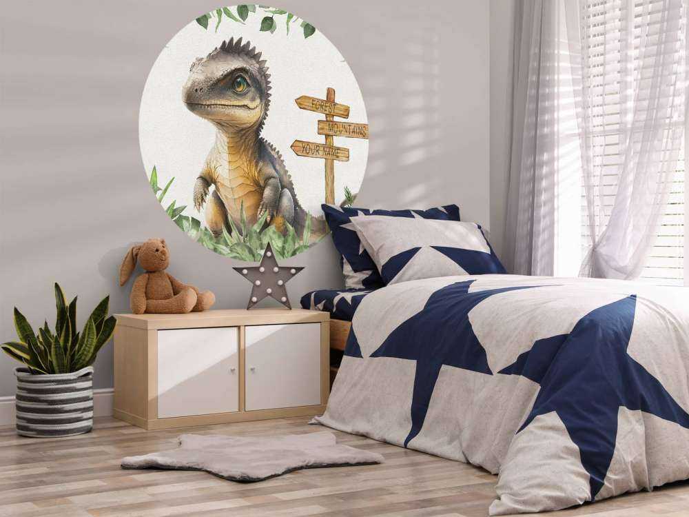 Bébé spinosaure dans la jungle