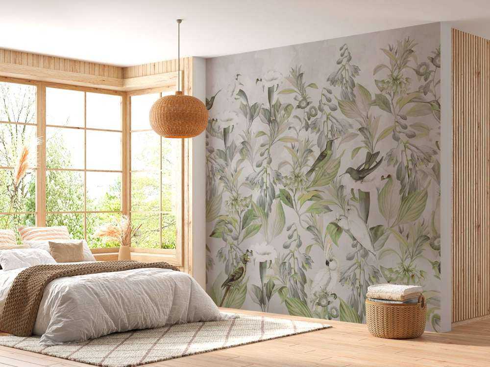 Chanson d'oiseau éthérée en fleurs - Symphonie verdoyante