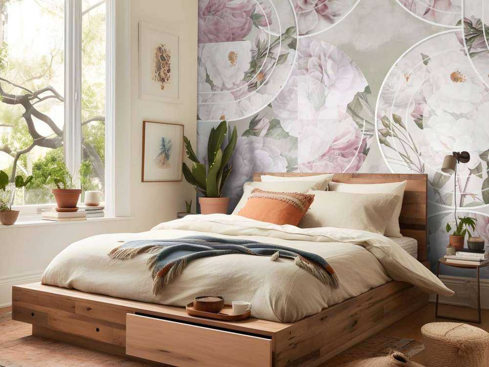 Élégance florale intemporelle - Rose vert