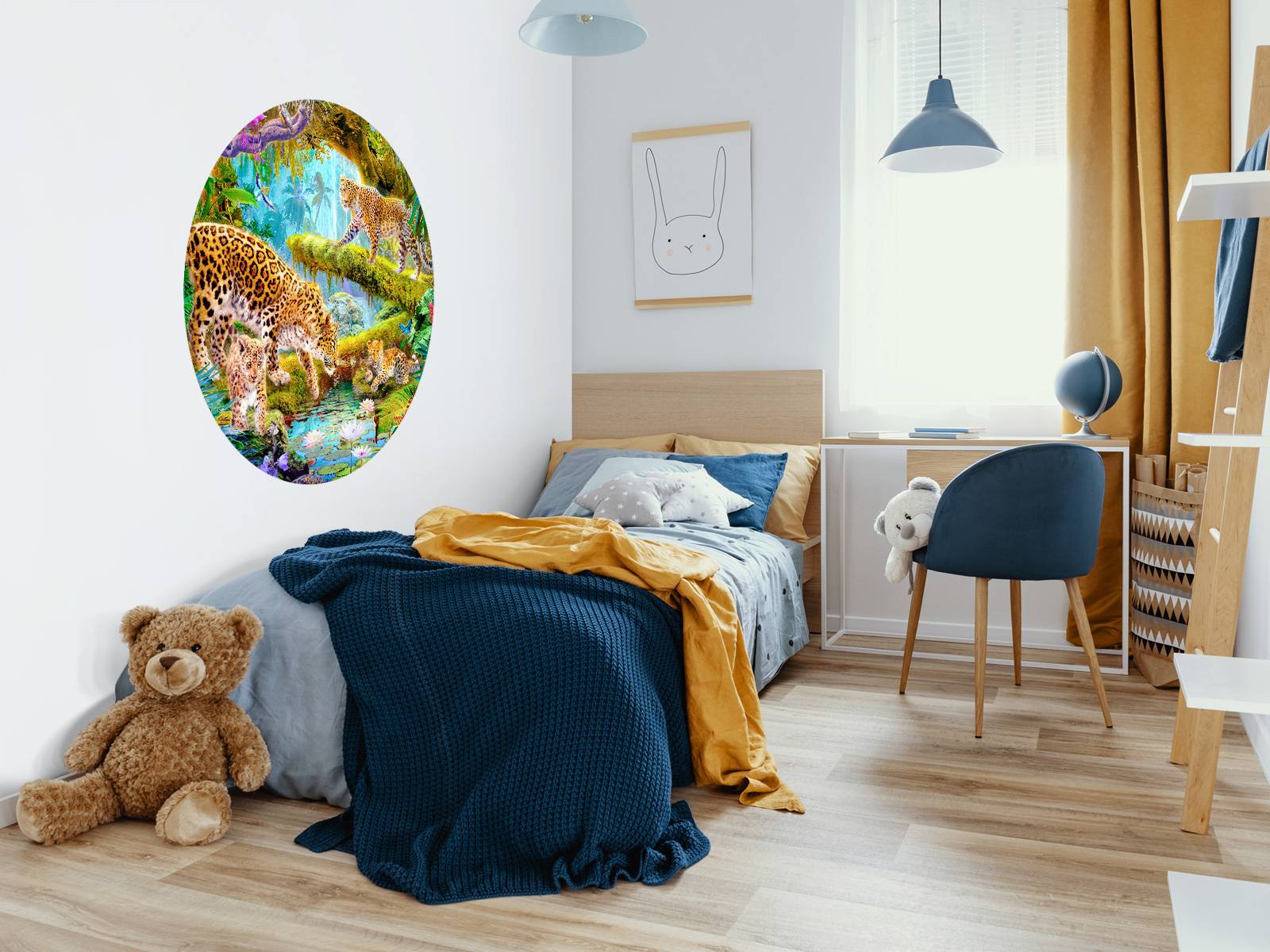 Papier Peint Panoramique Leopards family
