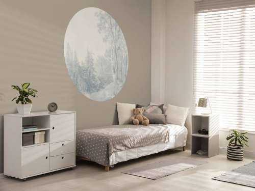 Paysage forestier bleu #1