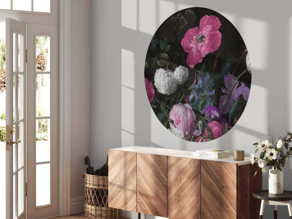 Nature morte aux fleurs baroques - rose lunatique