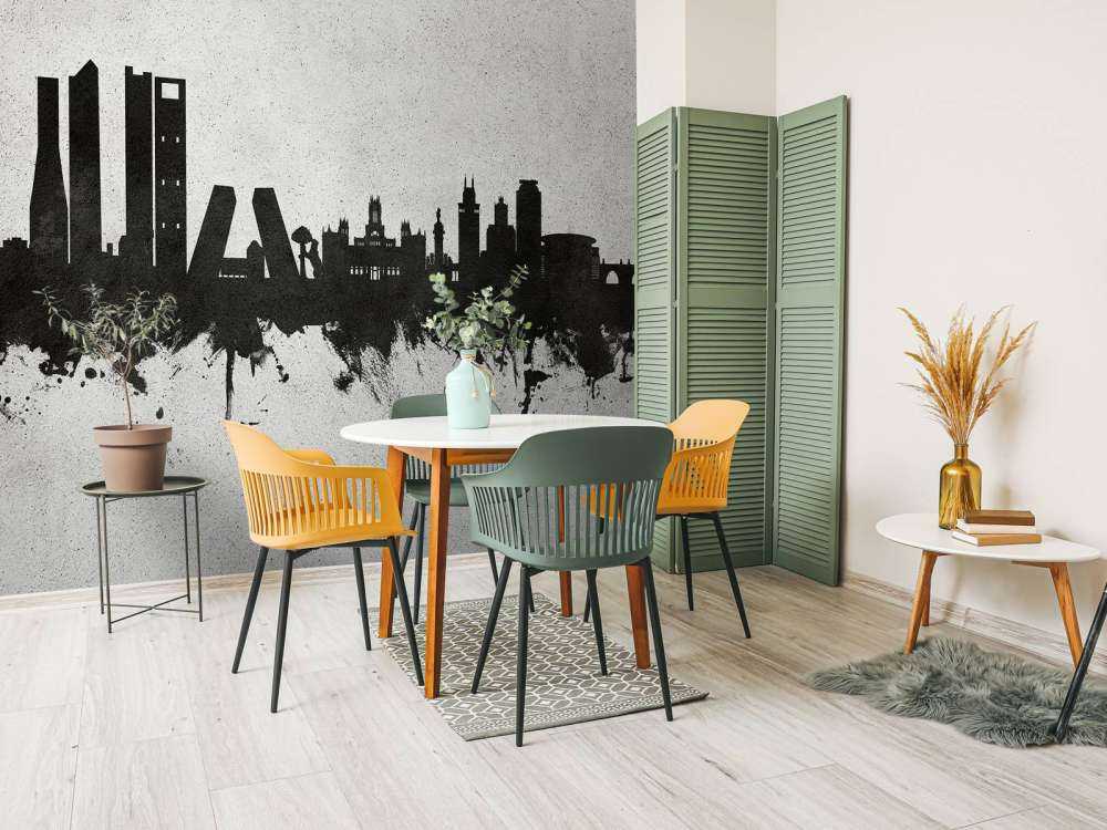 Aquarelle skyline, Madrid