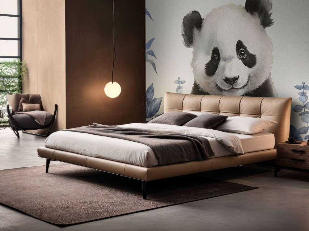 Bébé panda dans la jungle bleue