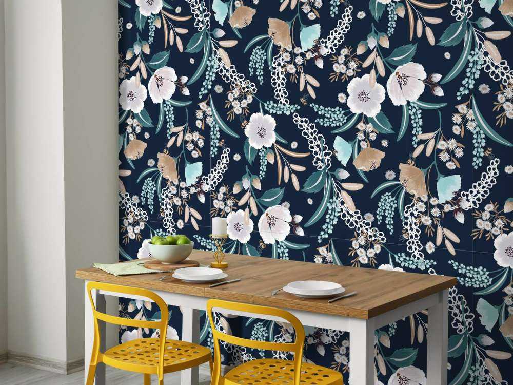 Jardin de Fleurs à Minuit