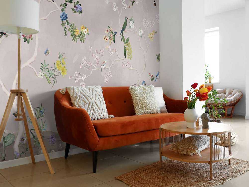 Birds in Garden Panorama 4