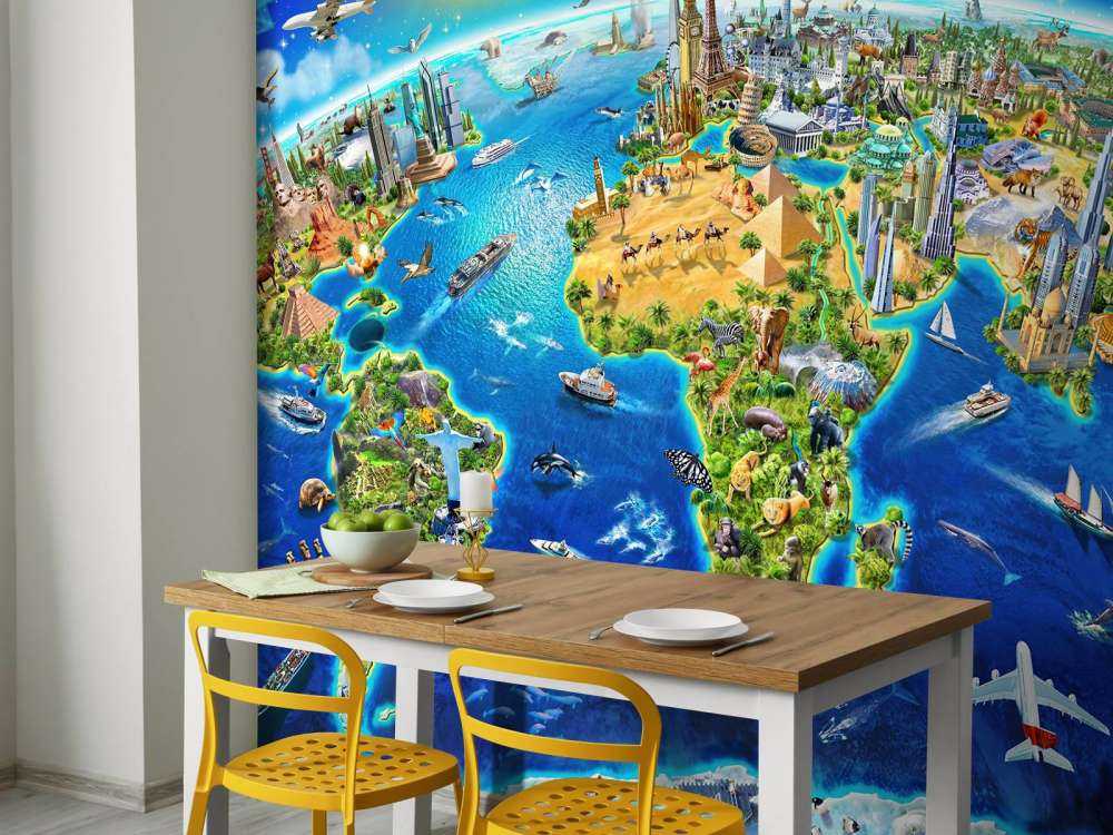 World Landmarks Globe