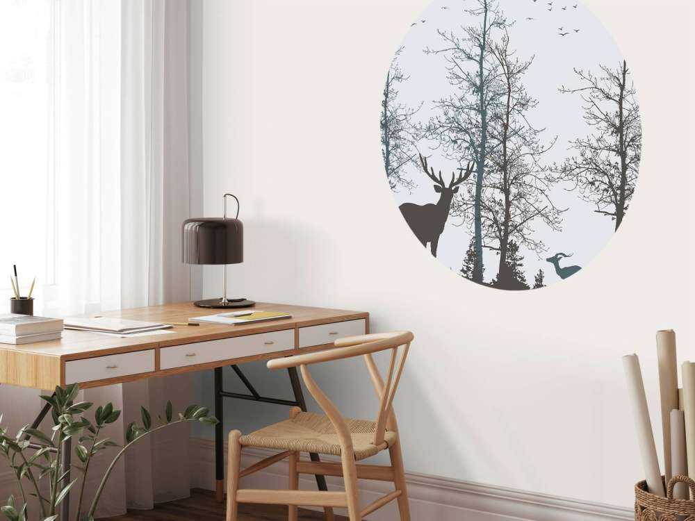 Contour de l'hiver Silence de la forêt