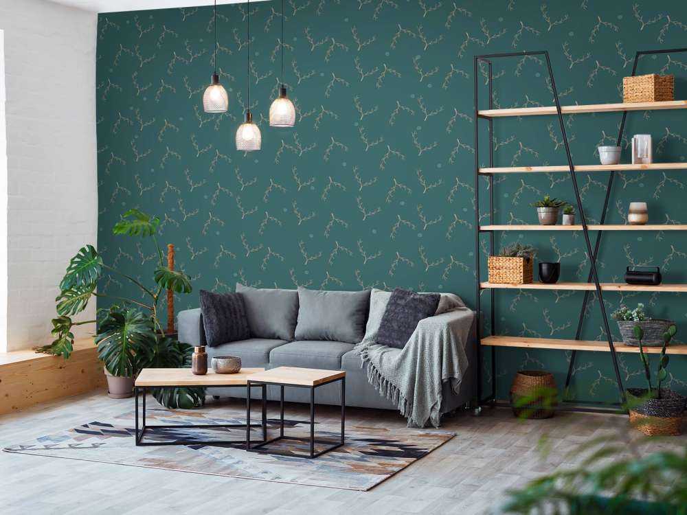 Motif de branches beu canard