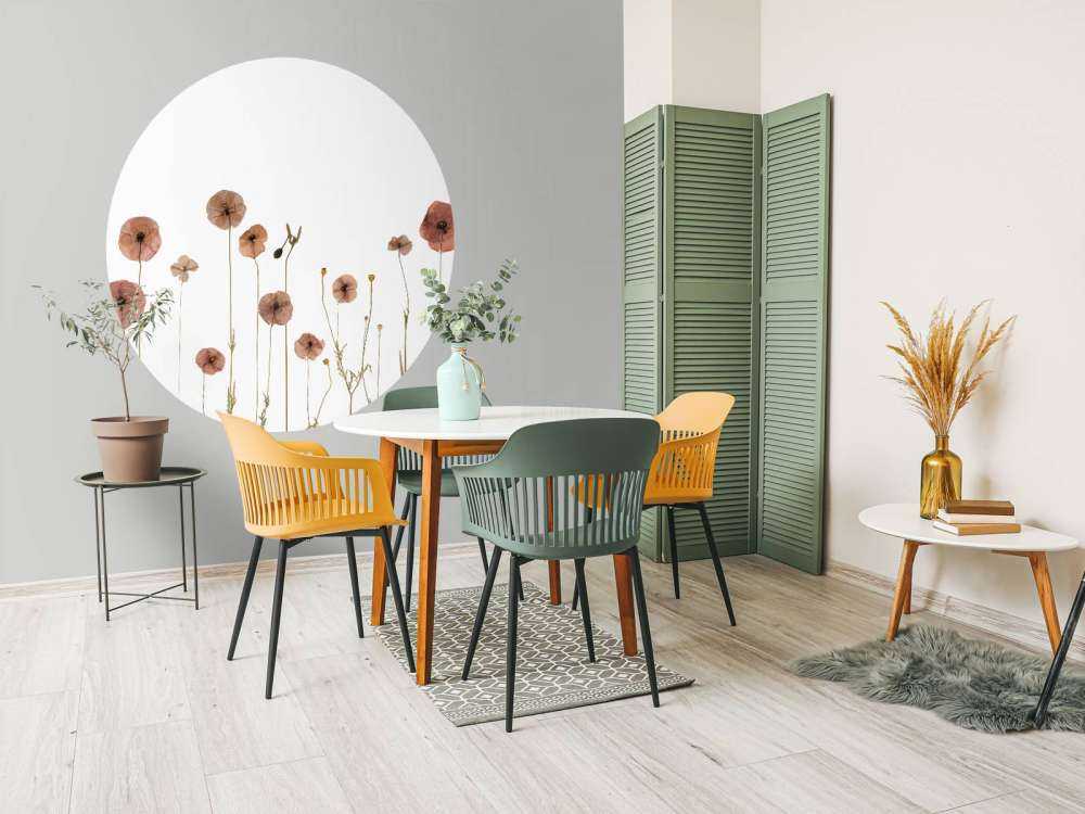 Champ de fleurs de coquelicot coloré