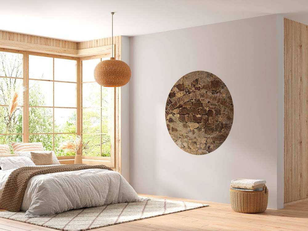 Vieux mur avec arc