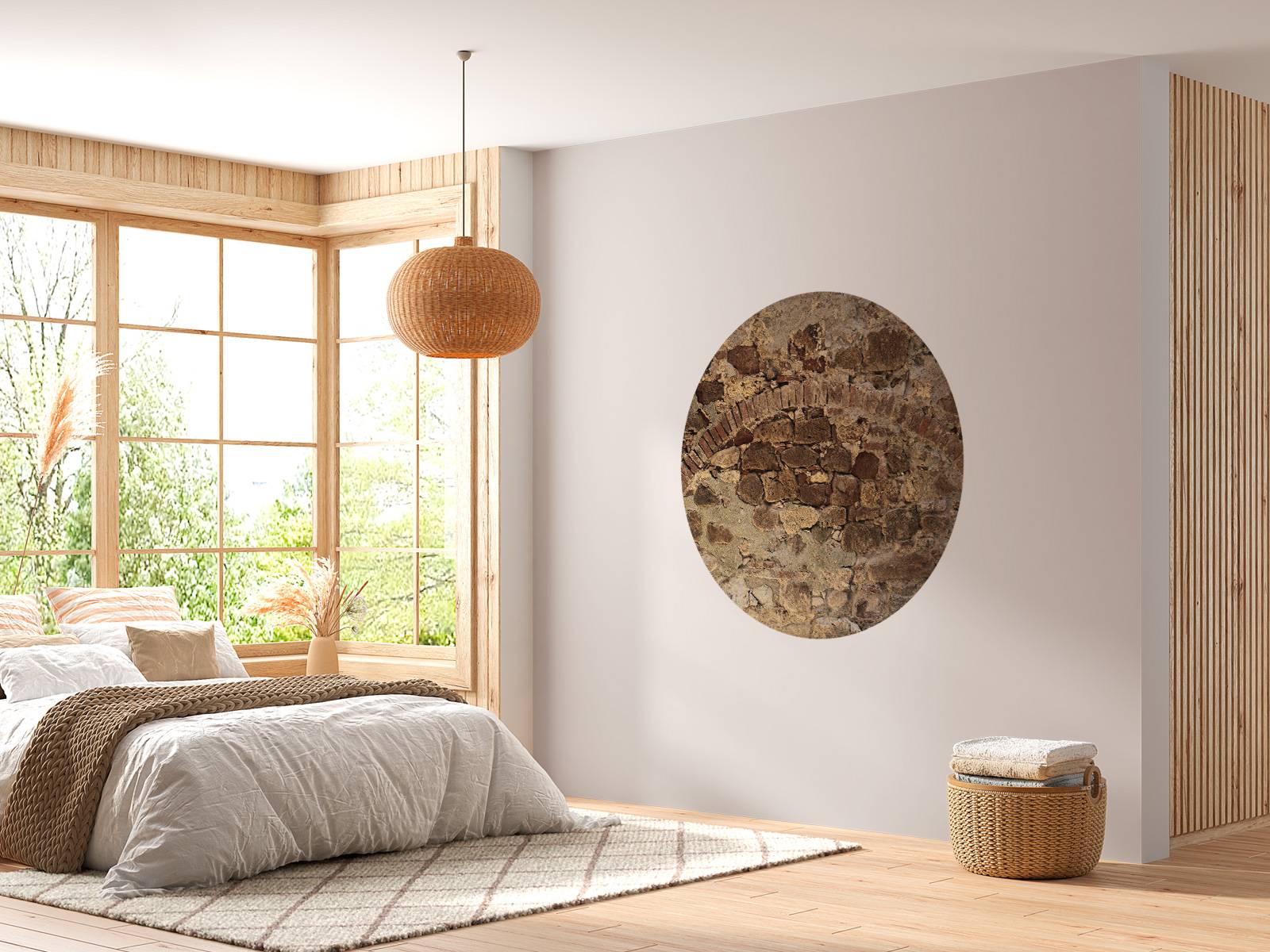 Vieux mur avec arc