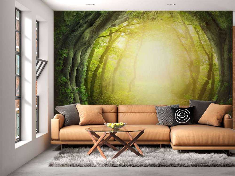 Sentier à travers la forêt