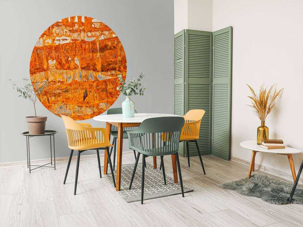 Rouille sur une feuille de métal