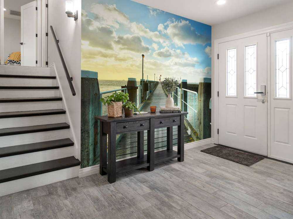 Échafaudages sur la côte