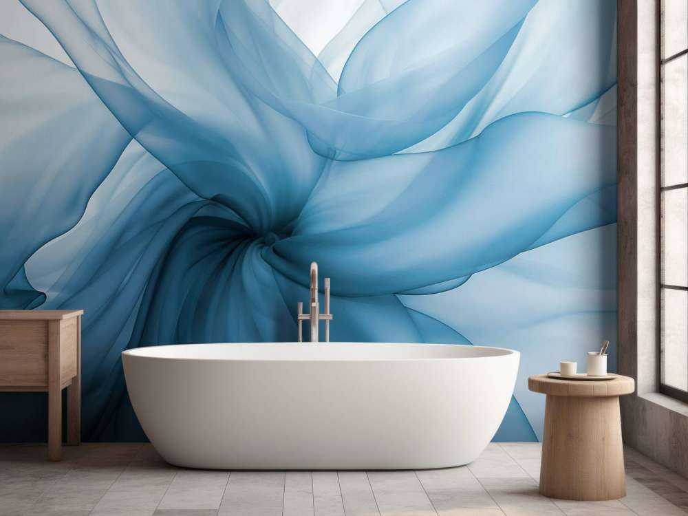 Flux tranquille abstrait dimension bleu marine