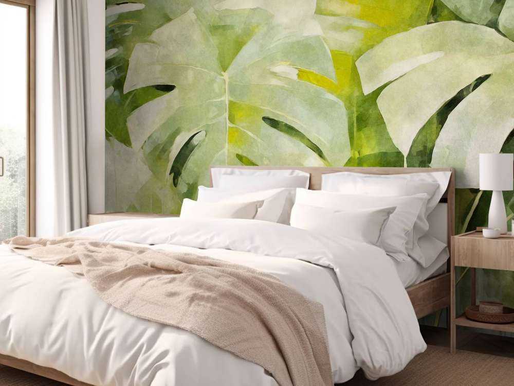 Lush green monstrea jungle vibes