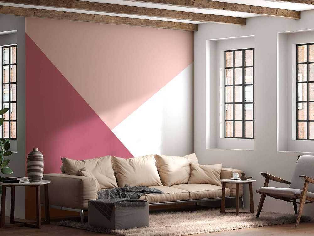 Triangles dans les tons de rose