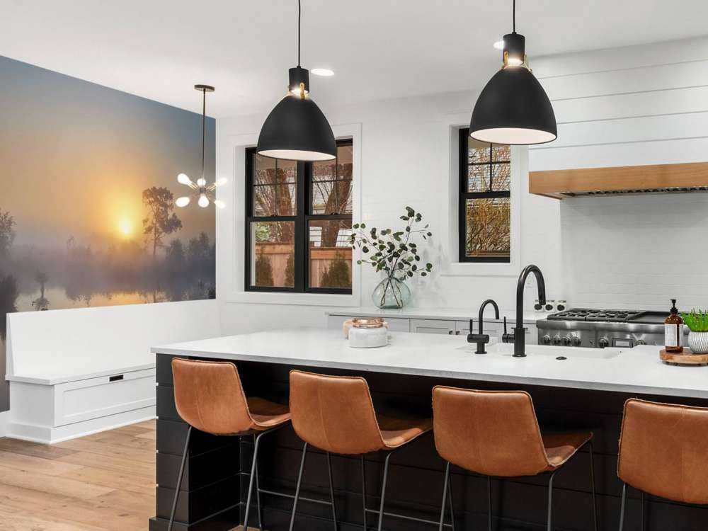 Lever de soleil brumeux