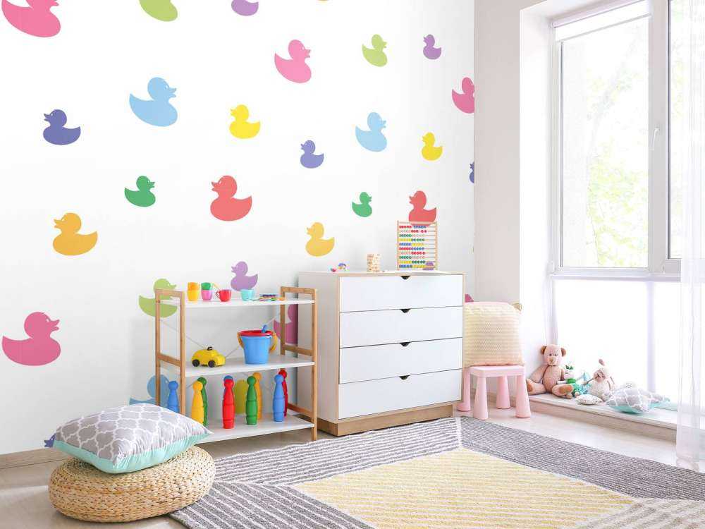 Canards de bain colorés