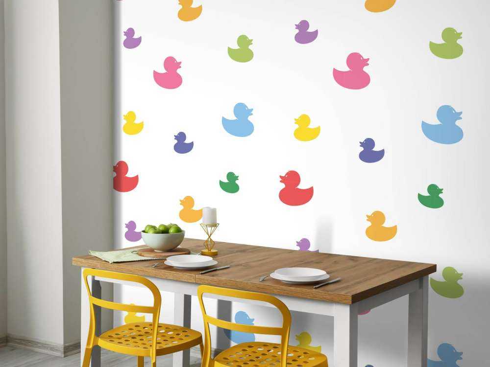 Canards de bain colorés