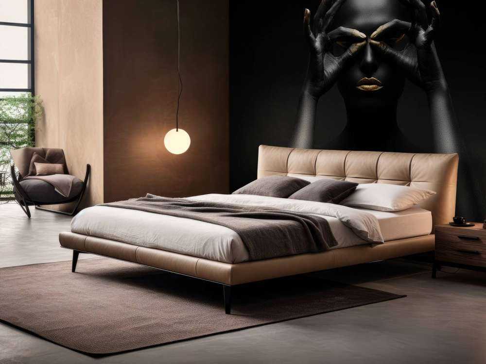 Femme peinte en noir