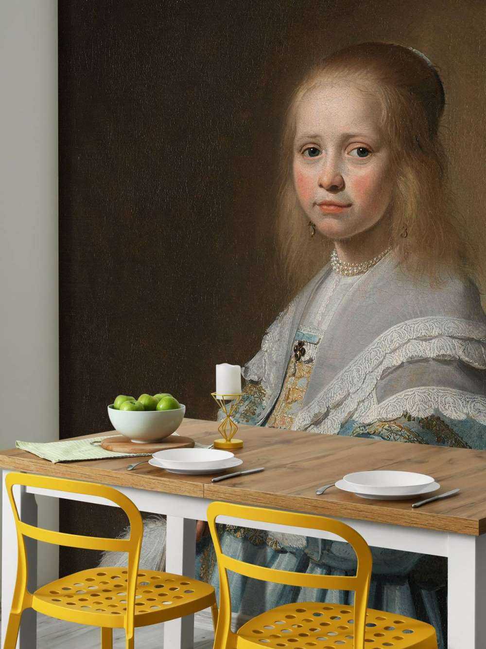 Portrait d'une fille en bleu