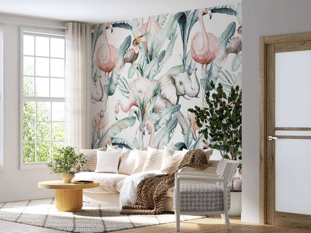 Animaux entre les feuilles