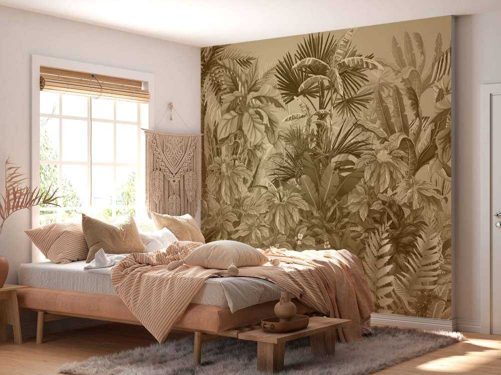 Jungle tropicale sépia