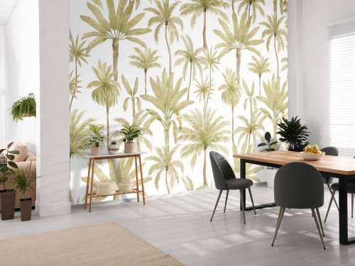 Arbres tropicaux en aquarelle