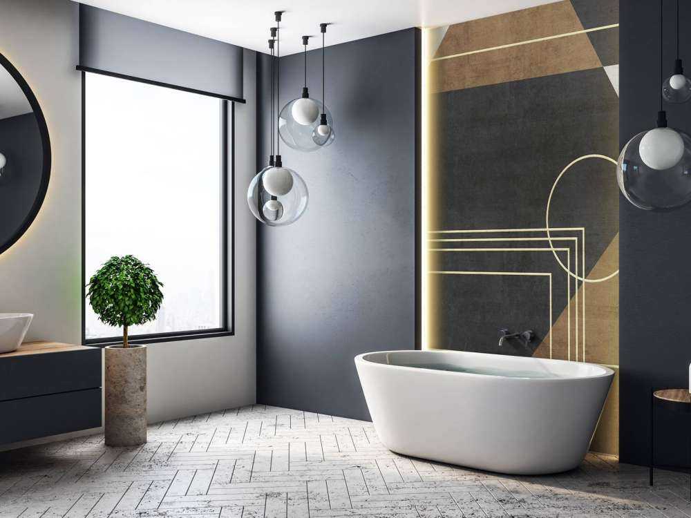 Lignes dorées art déco