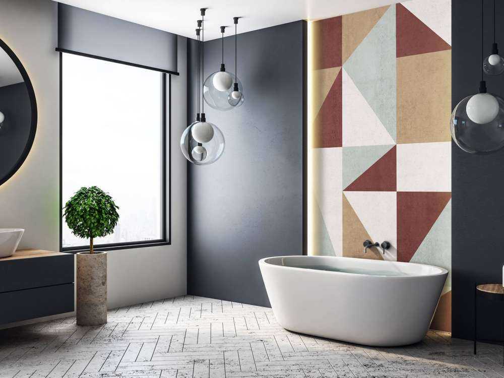 Surfaces géométriques en couleurs rétro