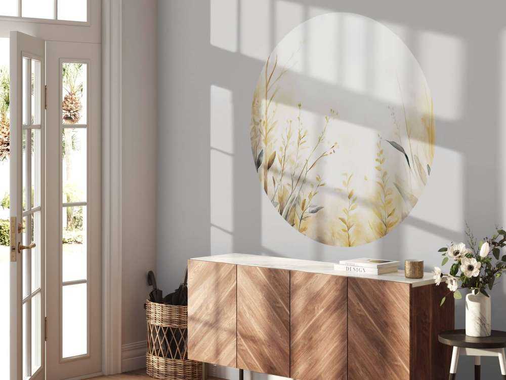 Jardin de paix - jaune doré