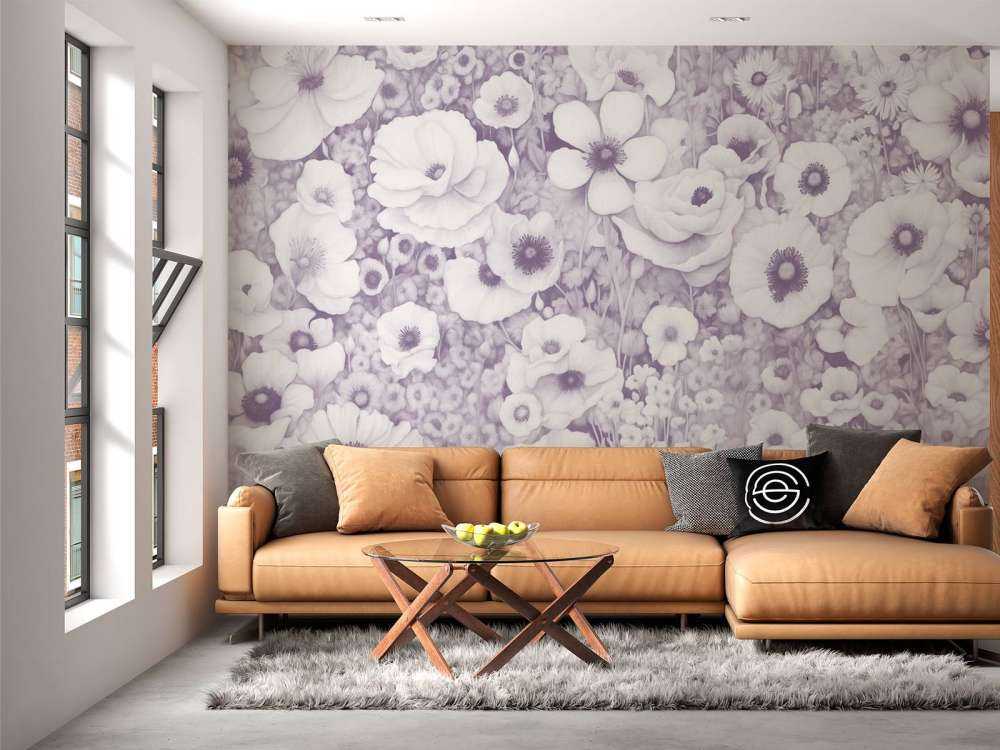 Conte de coquelicot monochrome rose