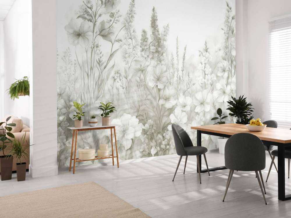 Jardin anglais tendre - vert menthe