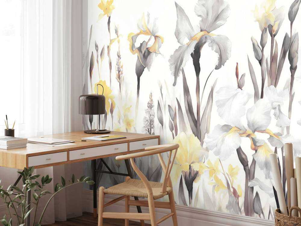 Joyeux printemps jaune doré