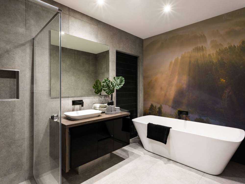 Brume matinale rêveuse dans la nature